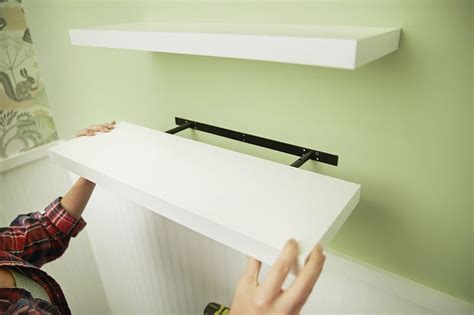 install ikea floating shelf